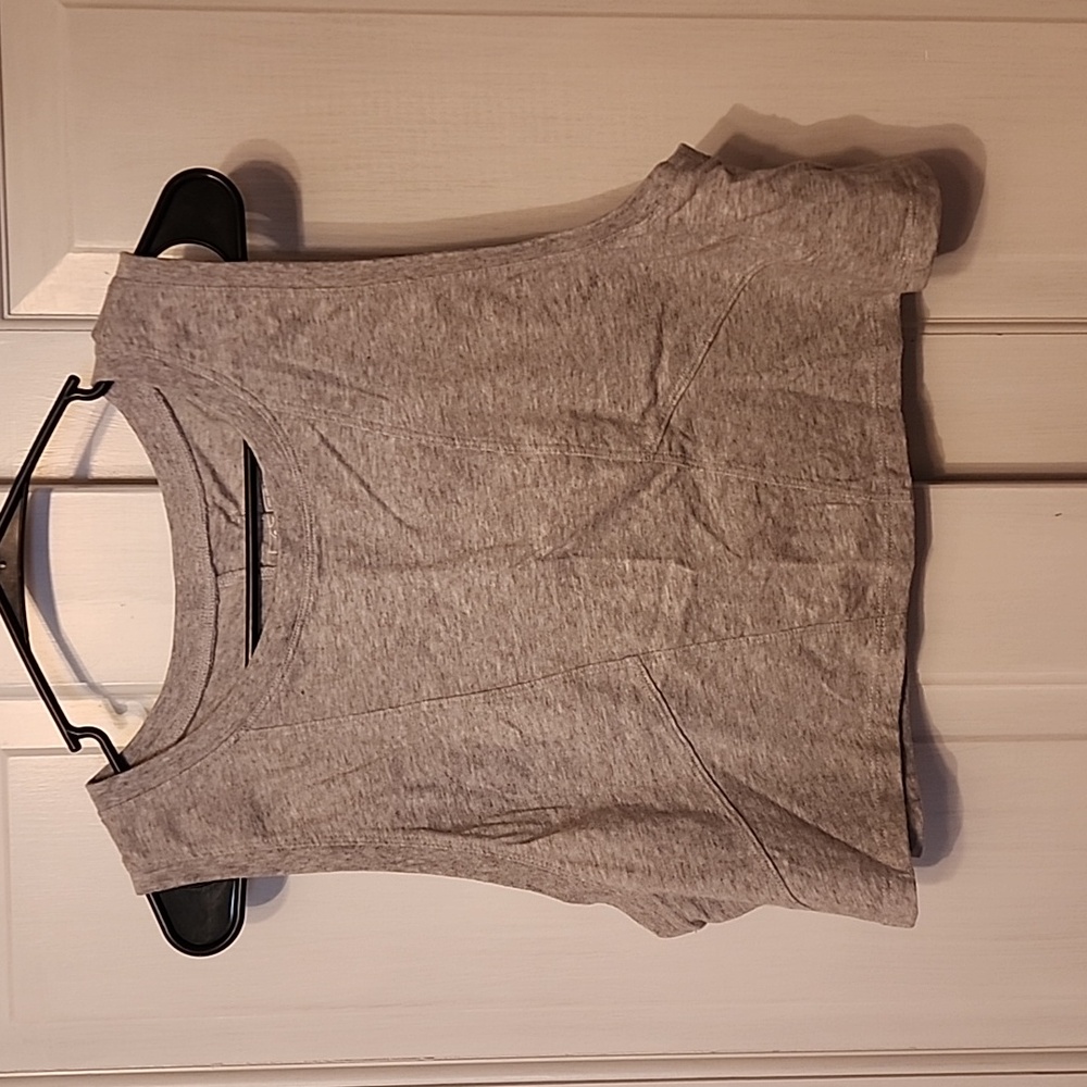 Aerie crop top tank top, light gray, size L